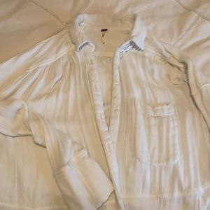 Free people flowy button down top